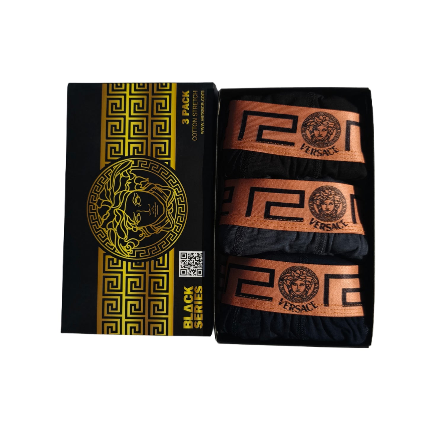 Versace 3 Lü Erkek Boxer
