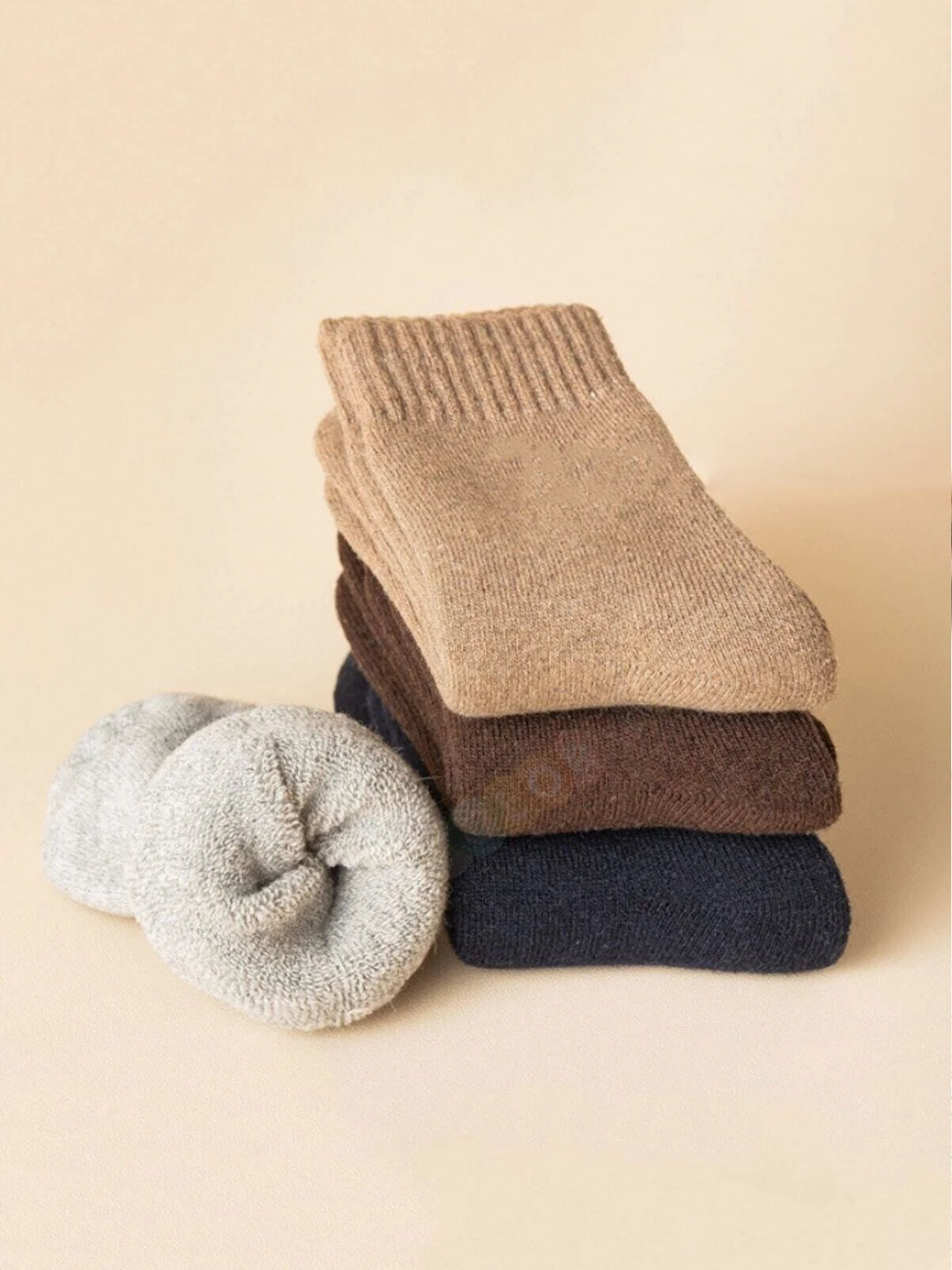 5'li Erkek - Kalın Yün Kışlık Çorap